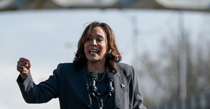 Watch: Gaza protesters chant ‘Killer Kamala’ at Harris speech in Wisconsin