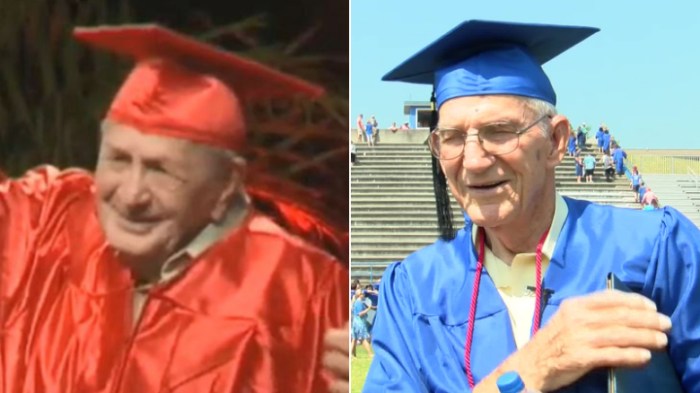 Oldest Maize High grad returns to flip coin