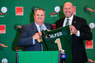 UAB football coach Trent Dilfer attends Lipscomb Academy's game against Ensworth