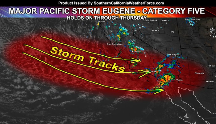 Severe thunderstorms push through Southern California before warmer weekend