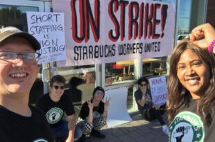 Bucks County union employees walk off job in 1-day noisy strike