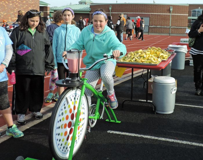 Bike elementary cbc read win students jean st school charlottetown bikes idea book like drawn winning names had their who Deer Point Elementary students take part in in blender bike challenge