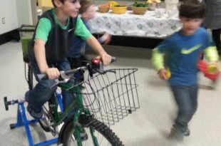 Deer Point Elementary students take part in in blender bike challenge